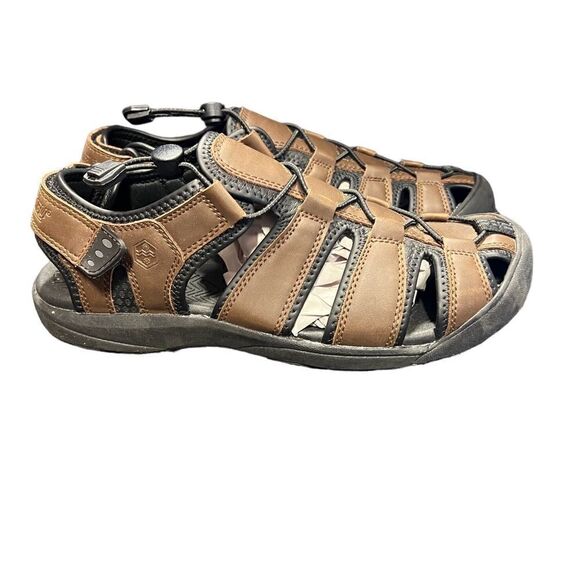 Khombu Sandal Men’s Travis Spirt Active Sandal Brown US 10 - Picture 2 of 7